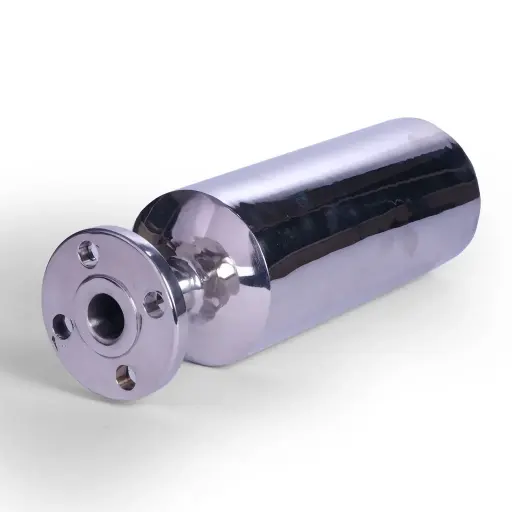 1" DAMPENER WITH FLANGE SS 316 BOTTLE TYPE
