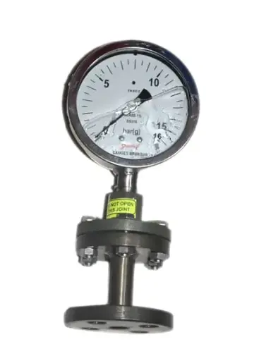 BOURDON SENSING PRESSURE GAUGE (0 to 10 KG/CM2 RANGE) - 4"(100MM)